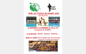 NOEL DE L'ECOLE DE BASKET