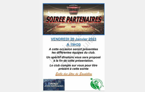 SOIREE PRESENTATION DU CLUB